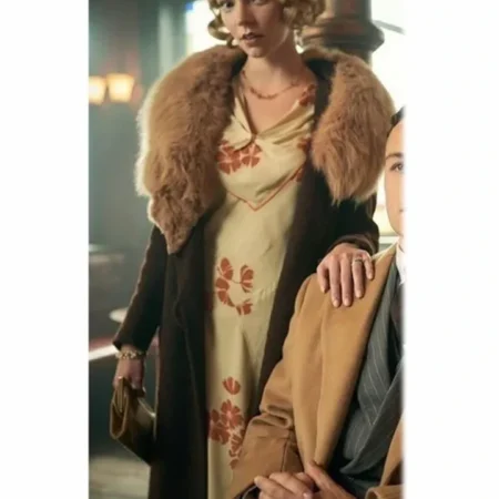 Buy Peaky Blinders S06 Anya Taylor Joy Brown Fur Coat