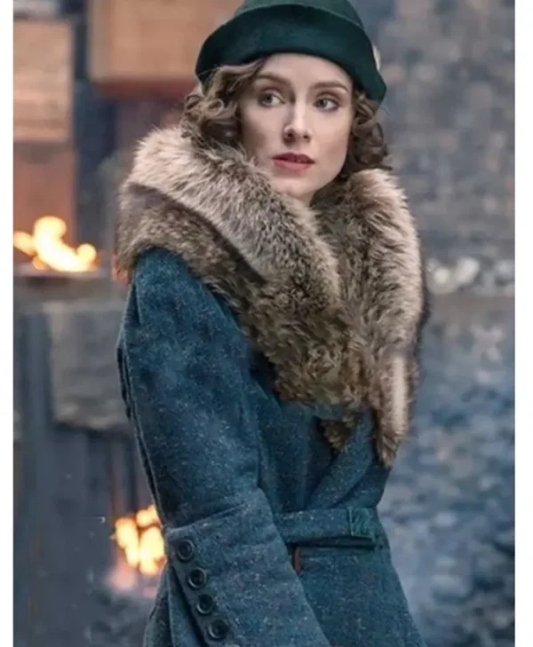 Buy Peaky Blinders S5 Ada Shelby Fur Collar Long Coat