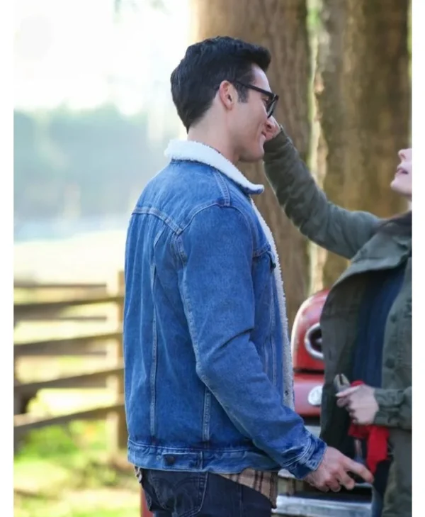 Buy Superman and Lois Clark Kent Denim Blue Jacket webp