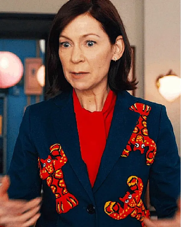 Carrie Preston Elsbeth 2024 Blue Lobster Blazer webp