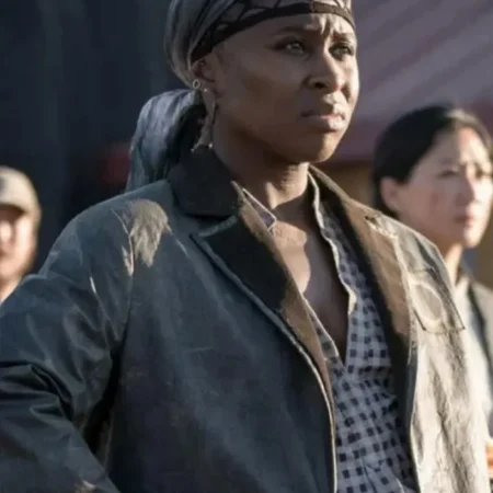 Chaos Walking Julie Grey Cotton Jacket right