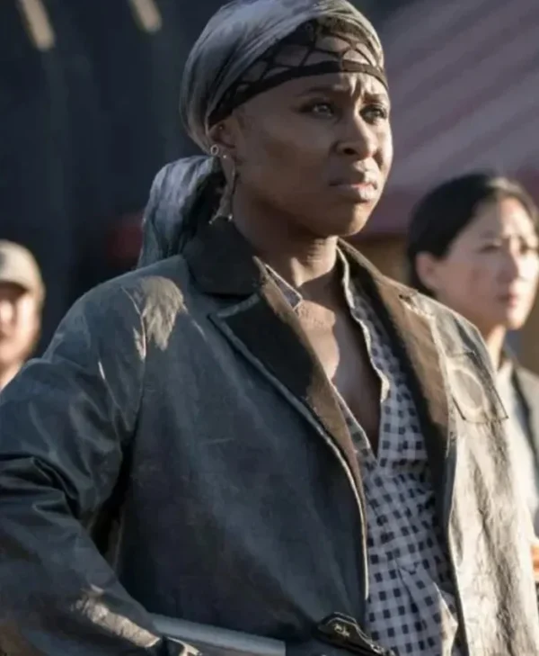 Chaos Walking Julie Grey Cotton Jacket right