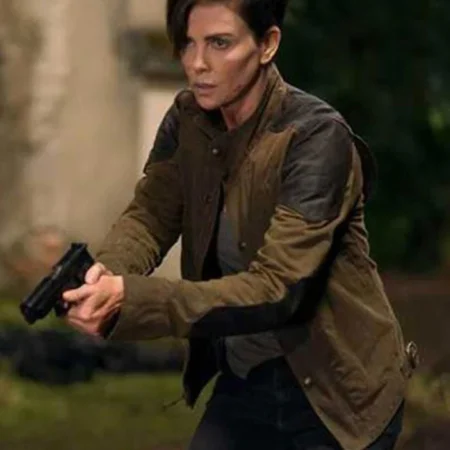 Charlize Theron The Old Guard Brown Cotton Jacket