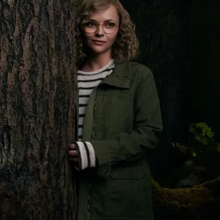 Christina Ricci Yellowjackets Misty Green Cotton Jacket