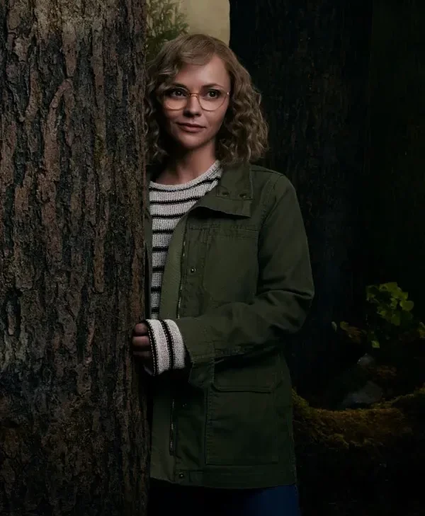 Christina Ricci Yellowjackets Misty Green Cotton Jacket