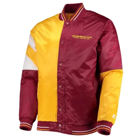 Color Block Washington Commanders Jacket webp