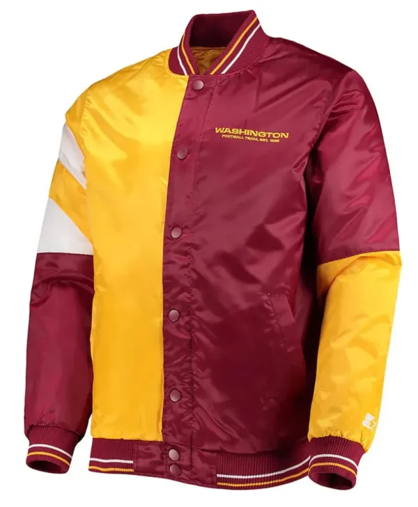 Color Block Washington Commanders Jacket webp