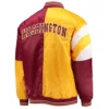 Color Block Washington Commanders Jacket back webp