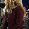 Courtney Whitmore Stargirl Maroon Cotton Jacket left