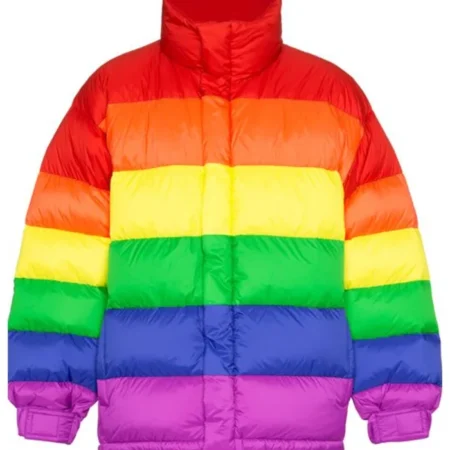 Cozy Rainbow Puffer Jacket