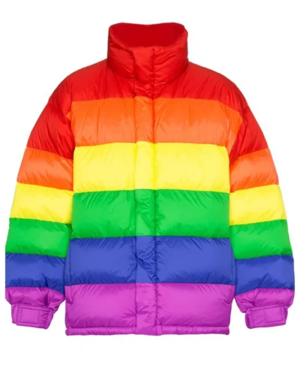 Cozy Rainbow Puffer Jacket