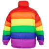 Cozy Rainbow Puffer Jacket for sale
