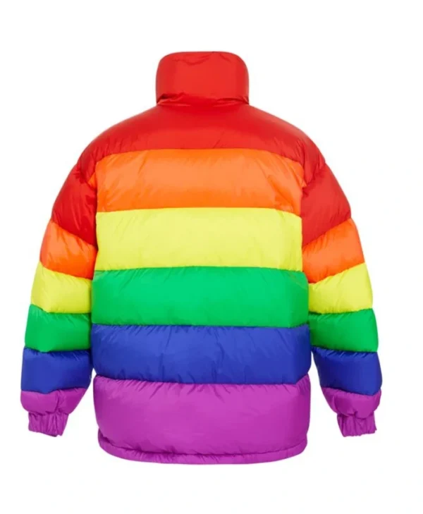 Cozy Rainbow Puffer Jacket for sale