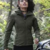 DCs Legends Of Tomorrow S05 Amaya Jiwe Green Jacket frontt