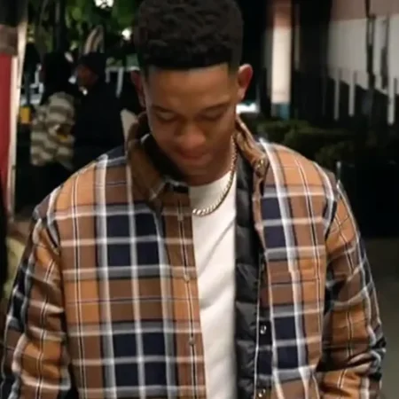 Damon All American Homecoming Cotton Plaid Jacket