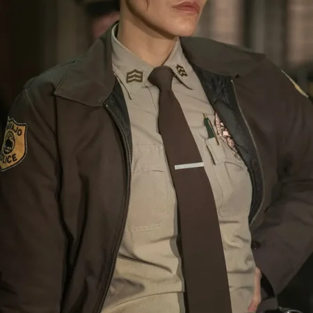 Dark Winds S02 Lola Tung Brown Jacket left