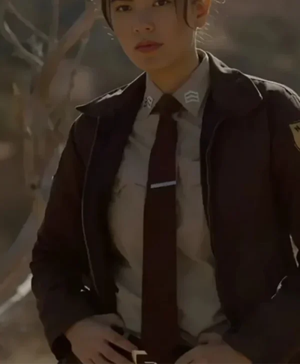 Dark Winds S02 Lola Tung Brown Jacket right