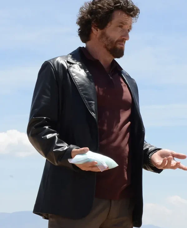 Declan Breaking Bad Black Leather Blazer