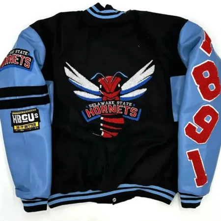 Delaware State Ole Skool Blue Jacket For Sale webp