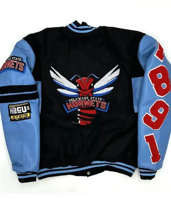 Delaware State Ole Skool Blue Jacket For Sale webp