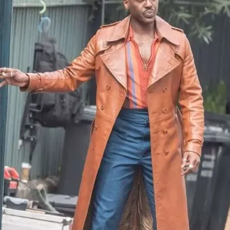 Doctor Who 15th Ncuti Gatwa Leather Coat webp