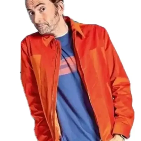 Doctor Who S14 Episode 01 The Star Beast David Tennant Orange Jacket webp