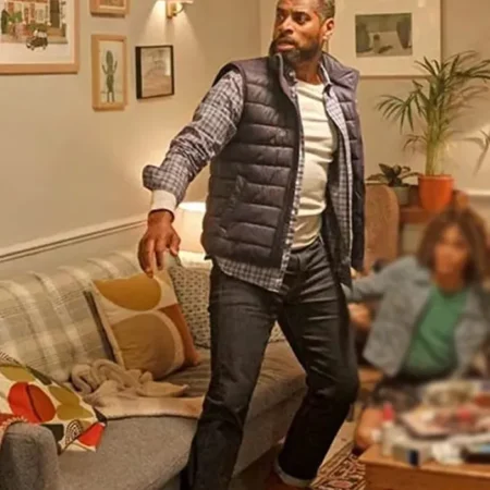 Doctor Who S14 Karl Collins Puffer Vest left webp