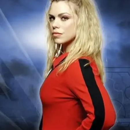 Doctor Who Season 1 Billie Piper Red Jacket webp