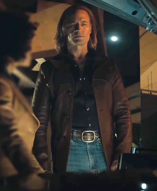 Duster S01 Josh Holloway Brown Leather Coat webp