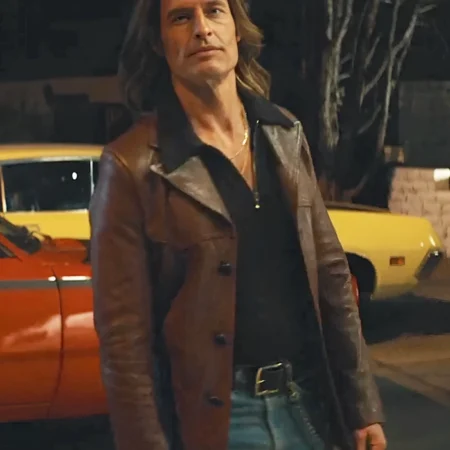 Duster S01 Josh Holloway Brown Leather Coat Side webp