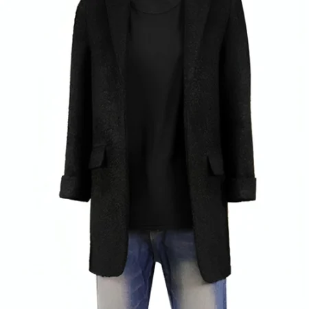 Eleven Stranger Things Black Coat For Sale webp