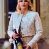 Emily In Paris S03 Camille Grey Cropped Tweed Jacket webp