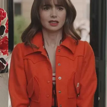 Emily in Paris S03 Emily Cooper Orange Jacket