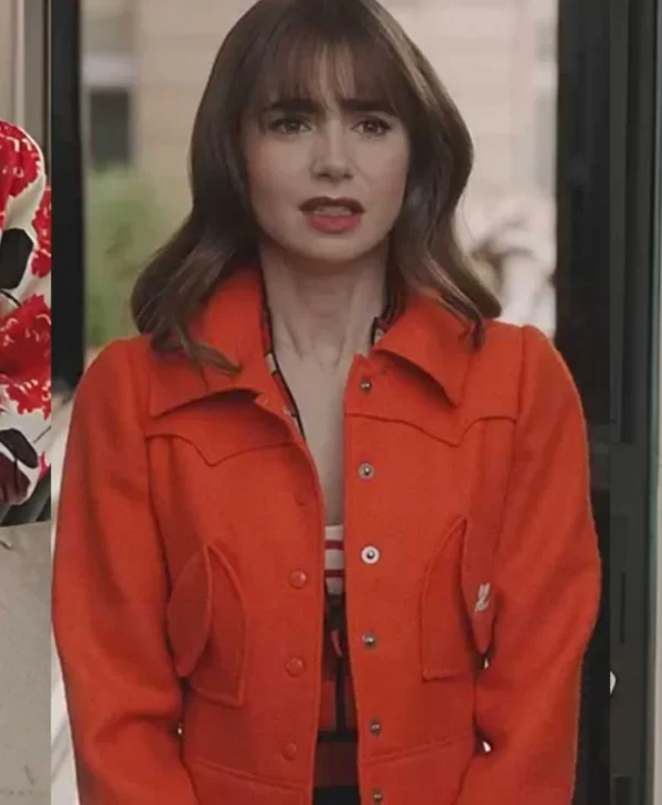 Emily in Paris S03 Emily Cooper Orange Jacket