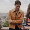Emily in Paris S03 Lucas Bravo Leather Jacket On Sale webp