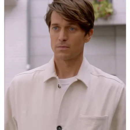 Emily in Paris S3 Gabriel All White Jacket webp