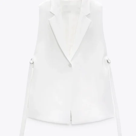 Emily in Paris White Vest webp