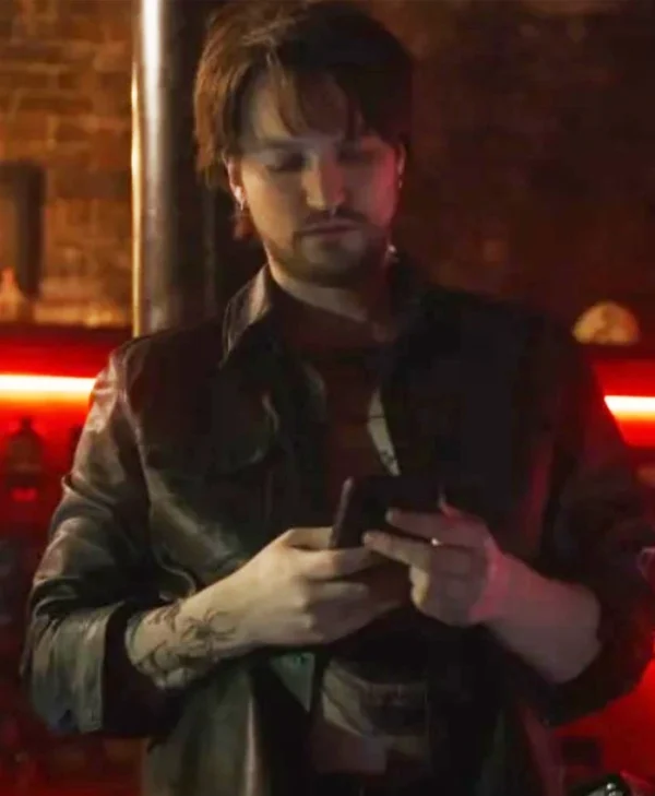 Final Destination Bloodlines 2025 Richard Harmon Black Jacket Side webp