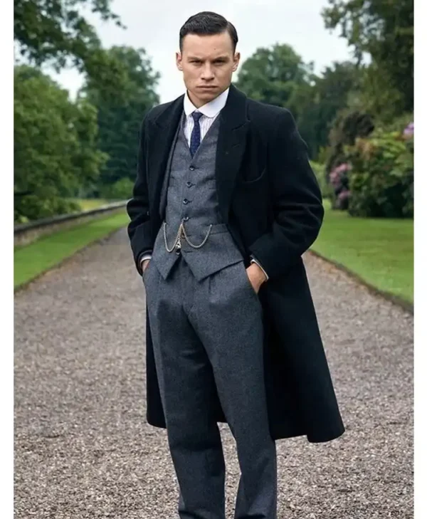 Finn Cole Peaky Blinders Michael Gray Long Black Coat