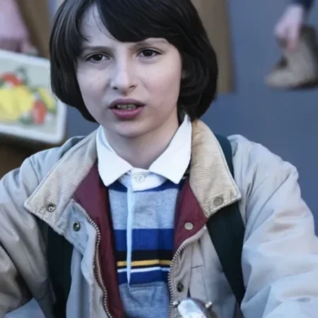 Finn Wolfhard Stranger Things Off White Jacket For Sale webp