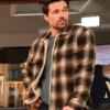 Found S02 Brett Dalton Brown Shearling Checked Jacket On Sale