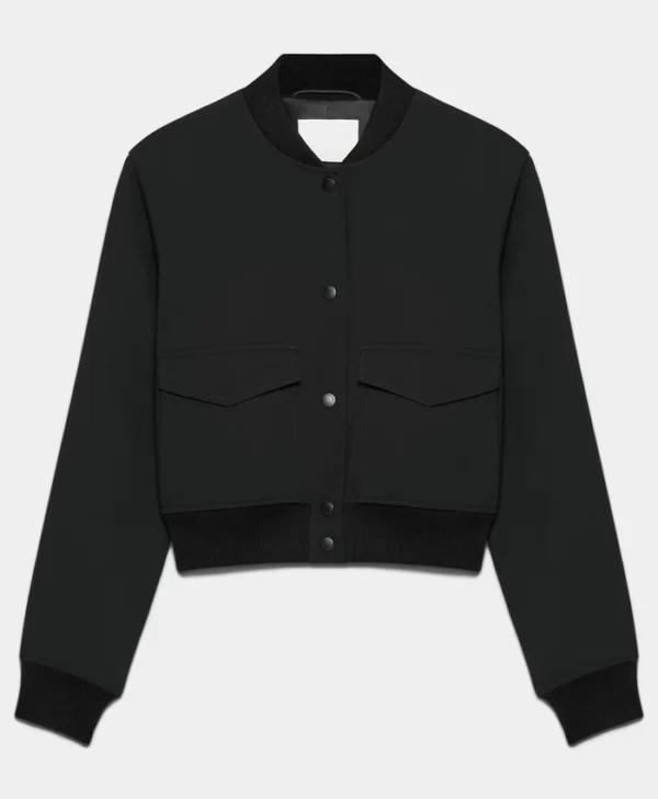 Found S02 Gabrielle Walsh Black Bomber Jacket