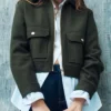 Found S02 Gabrielle Walsh Green Wool Jacket