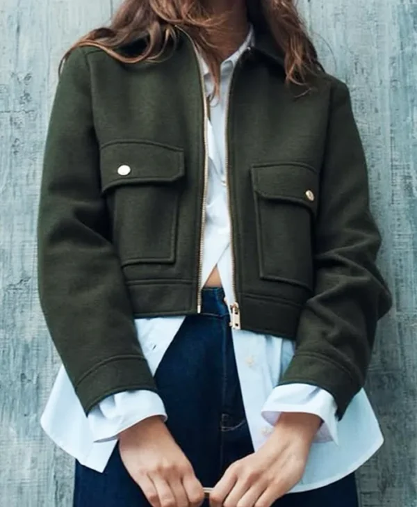 Found S02 Gabrielle Walsh Green Wool Jacket