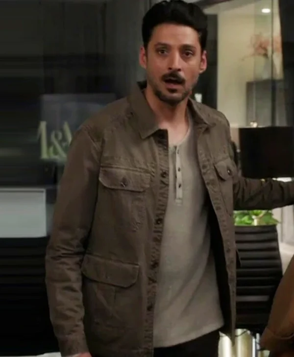 Found S02 Karan Oberoi Brown Cotton Jacket
