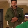 Found S02 Karan Oberoi Green Bomber Jacket Front