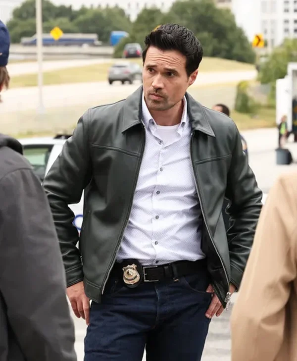 Found S02 Mark Trent Black Leather Jacket