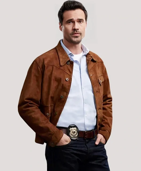 Found S02 Mark Trent Brown Suede Jacket