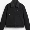 Found S02 Parker Queenan Black Denim Jacket Front