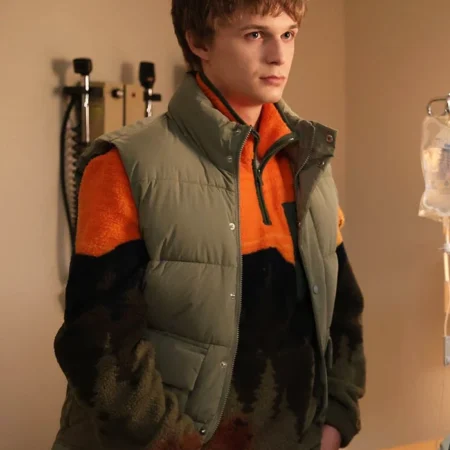 Found S02 Parker Queenan Green Puffer Vest